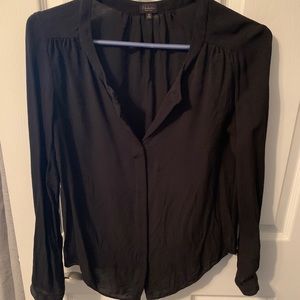 Black Aritzia Babton long sleeve blouse